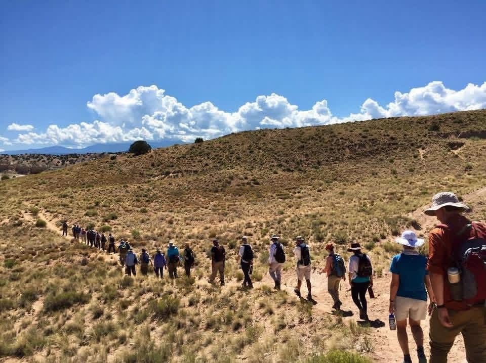 The hike to field site